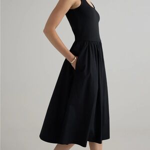 Quince Cotton Mixed Media Tank Dress